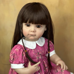 BZDOLL 22 Inch Reborn Girl Doll Soft Vinyl Lifelike Princess Art Bebe Birthday
