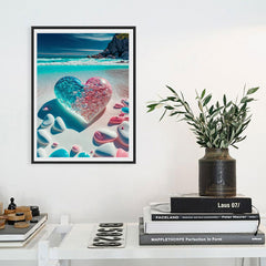5D Diamond Painting Seashore Heart Stone Embroidery Kit