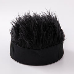 Hip Hop Beanie Hat Wig Fun Landlord Hat Adjustable Street Hat
