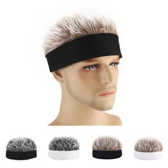 Hip Hop Beanie Hat Wig Fun Landlord Hat Adjustable Street Hat