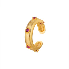 Rhinestone Decor Open Ring Fashion Jewelry for Women Girls
