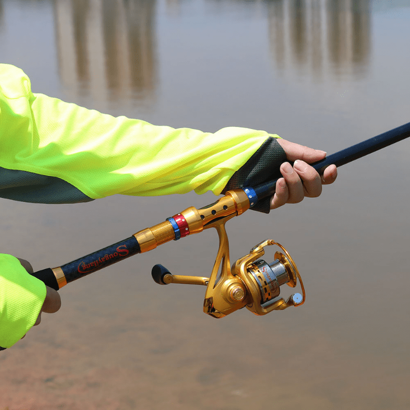 Carbon Telescopic Fishing Rod & Spinning Reel Set for Travel Fishing