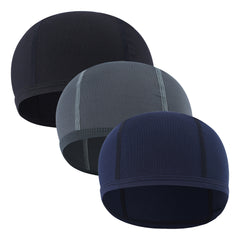 3pcs Helmet Liner Skull Caps for Outdoor Running Cycling Sweat Wicking
