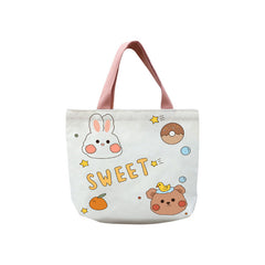 Cartoon Graphic Canvas Lunch Handbag Satchel Bag