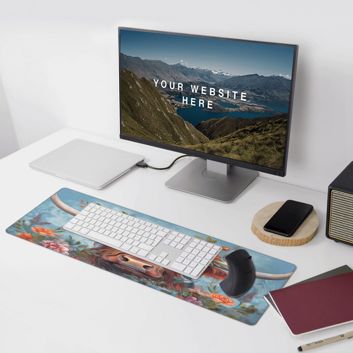Highland Cattle Extended Mouse Pad Gaming Mousepad
