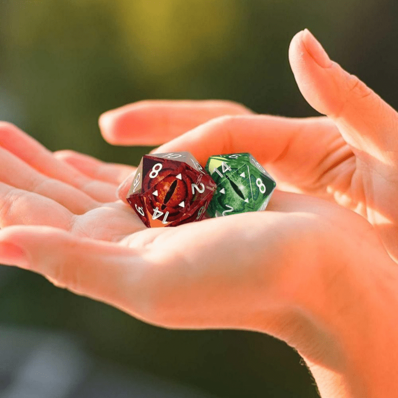 Dragon Eye Dice Resin Home Art Ornaments 20 sided Dice Decorations