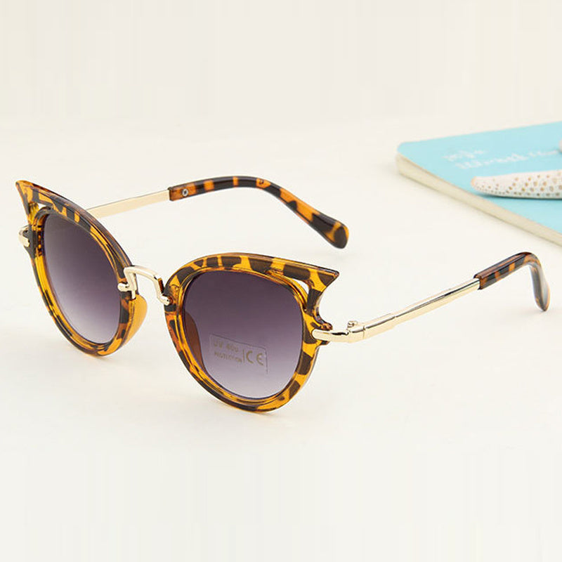 Kids Cat Eye Sunglasses Gradient Anti Glare UV400