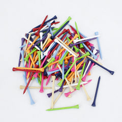 20 pcs Eco Friendly Wooden Golf Tees Assorted Colors Training Course Supplies