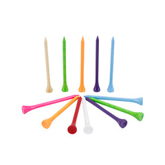 20 pcs Eco Friendly Wooden Golf Tees Assorted Colors Training Course Supplies