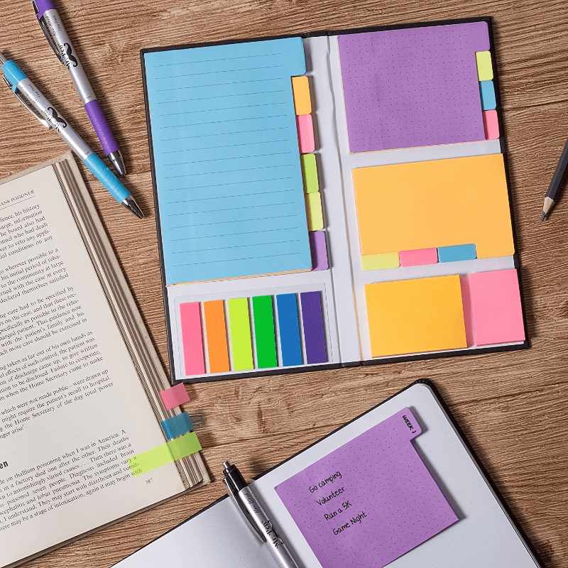 Sticky Notes Set Sticky Notes Tabs Divider Sticky Notes School Supplies Office