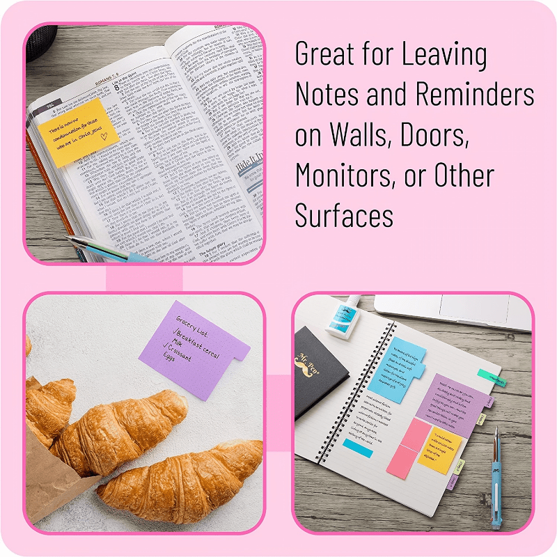 Sticky Notes Set Sticky Notes Tabs Divider Sticky Notes School Supplies Office