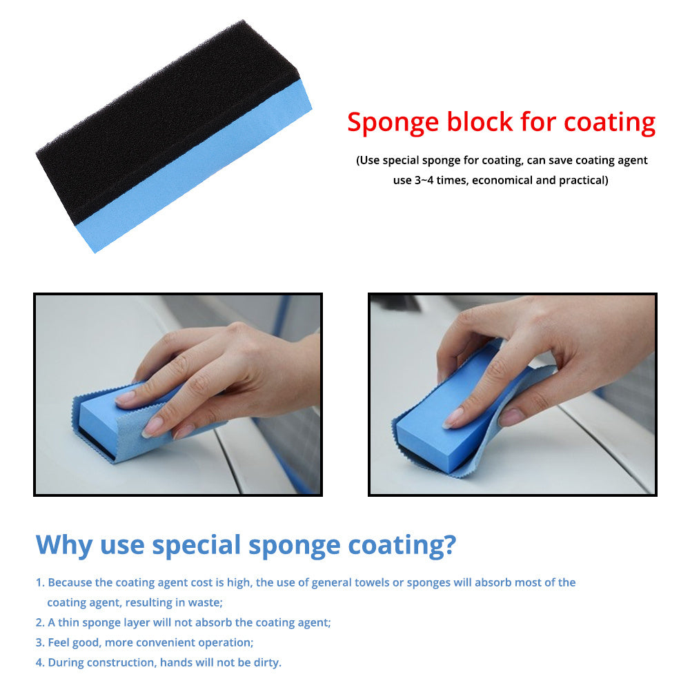 5pcs Car Paint Plating Crystal Sponge Block Wipe Off Glue Car Beauty