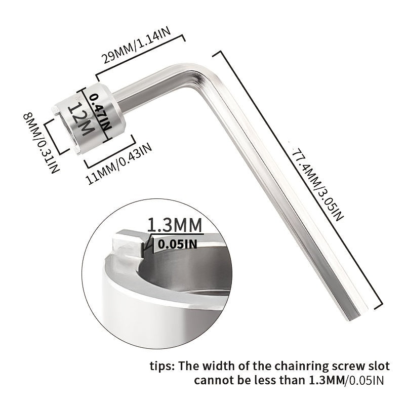 Disc Nail Wrench Chainring Bolts Nut Wrench Bike Chainwheel Tool