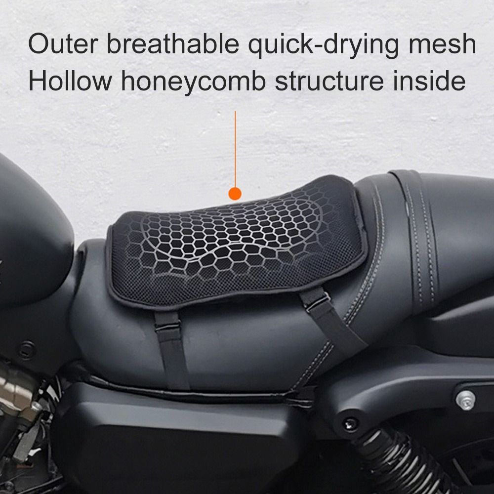 Gel Honeycomb Motorcycle Cushion - Comfort & Pressure Relief
