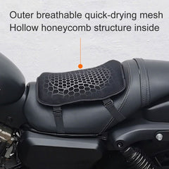 Gel Honeycomb Motorcycle Cushion - Comfort & Pressure Relief