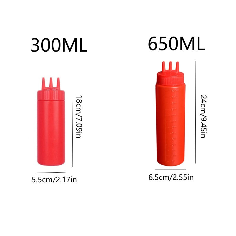 1pc Condiment Squeeze Bottles for BBQ Salad Camping