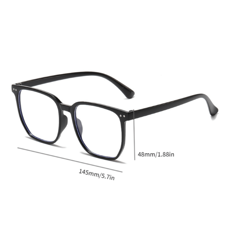 Light Blocking Glasses Classic Square Clear Lens Anti Eyestrain