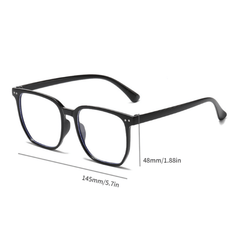 Light Blocking Glasses Classic Square Clear Lens Anti Eyestrain