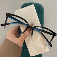 Light Blocking Glasses Classic Square Clear Lens Anti Eyestrain