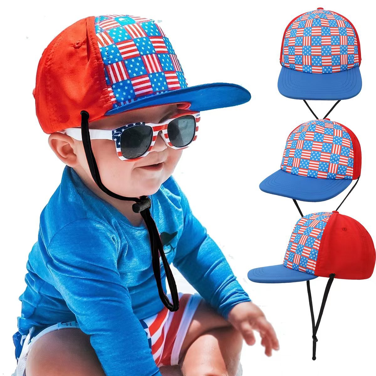 Children's Outdoor UV Protection Sun Hat Seaside Beach Hat Quick Drying Cap