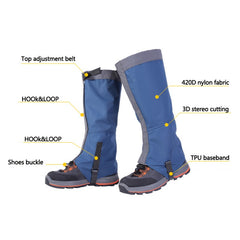 Waterproof Snow Walking Leg Gaiters for Outdoor Activities