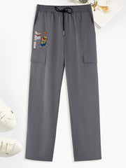 Men's FOREVER Print Cargo Pants with Drawstring