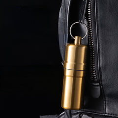 Portable Zinc Alloy Cigarette Box Waterproof Case With Key Ring