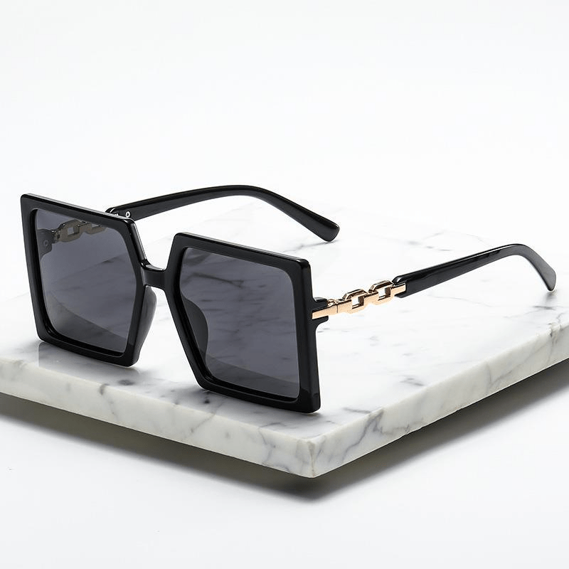 Oversized Square Sunglasses Gradient UV400 Sun Shades