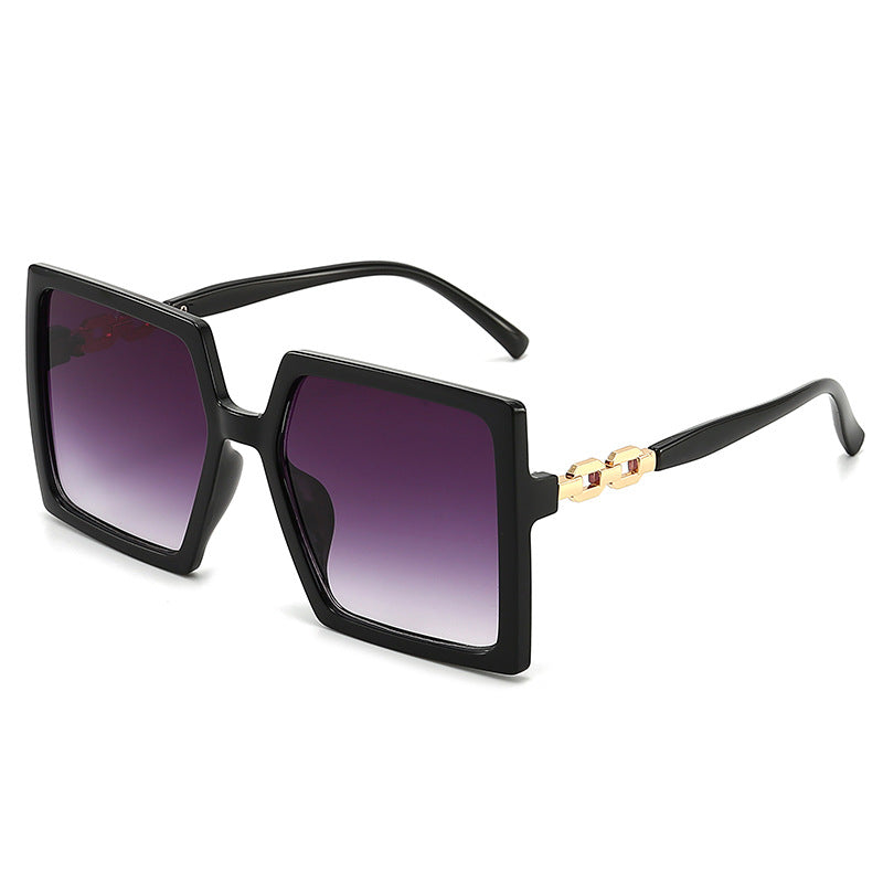 Oversized Square Sunglasses Gradient UV400 Sun Shades