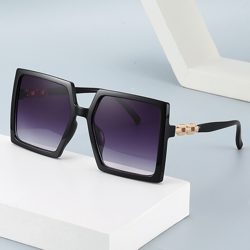 Oversized Square Sunglasses Gradient UV400 Sun Shades