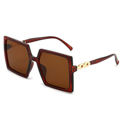 Oversized Square Sunglasses Gradient UV400 Sun Shades