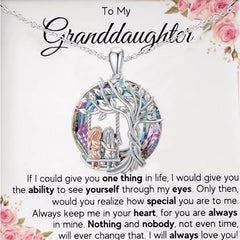 Granddaughter Tree Of Life Pendant Necklace & Card Set