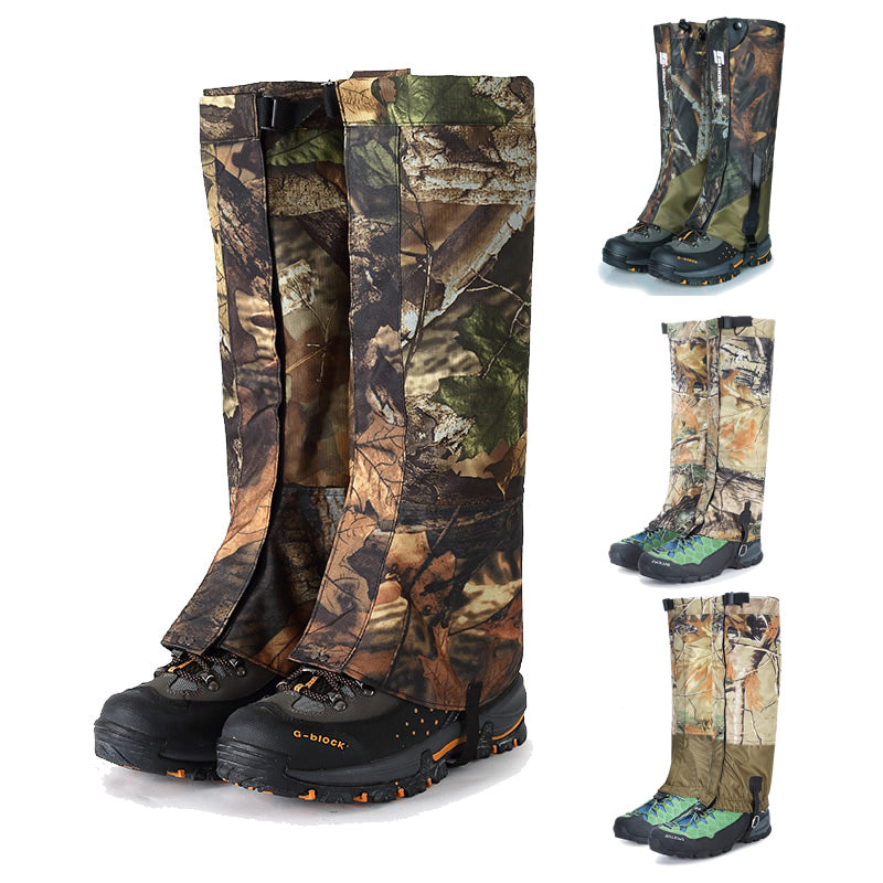 Waterproof Camo Leg Gaiters for Outdoor Activities