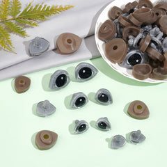 60pcs 3D Safety Eyes Set with Washers for Crafts Bear Dog Cats Eyes