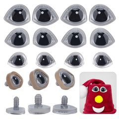 60pcs 3D Safety Eyes Set with Washers for Crafts Bear Dog Cats Eyes