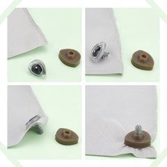 60pcs 3D Safety Eyes Set with Washers for Crafts Bear Dog Cats Eyes