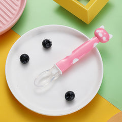 Baby Silicone Spoon Soft Head Cartoon Food Supplement Spoon
