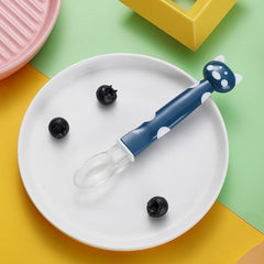 Baby Silicone Spoon Soft Head Cartoon Food Supplement Spoon