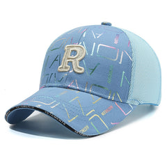 R Embroidery Baseball Cap Hip Hop Printed Dad Hats Adjustable Unisex