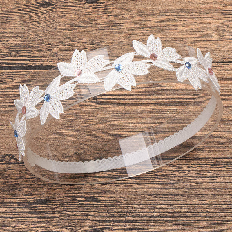 Baby Girls Lace Flowers Hairband Headwear Accessory