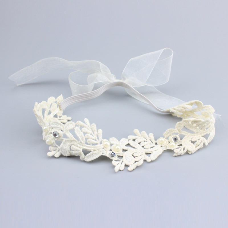Baby Girls Lace Flowers Hairband Headwear Accessory