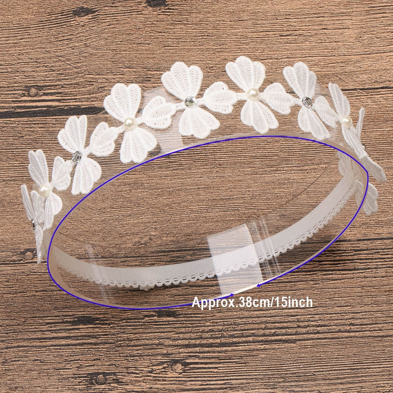Baby Girls Lace Flowers Hairband Headwear Accessory
