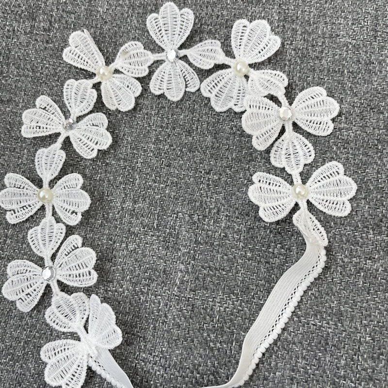Baby Girls Lace Flowers Hairband Headwear Accessory