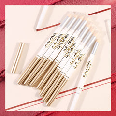 Double Headed Lip Liner Pencil with 8 Colors Lipstick