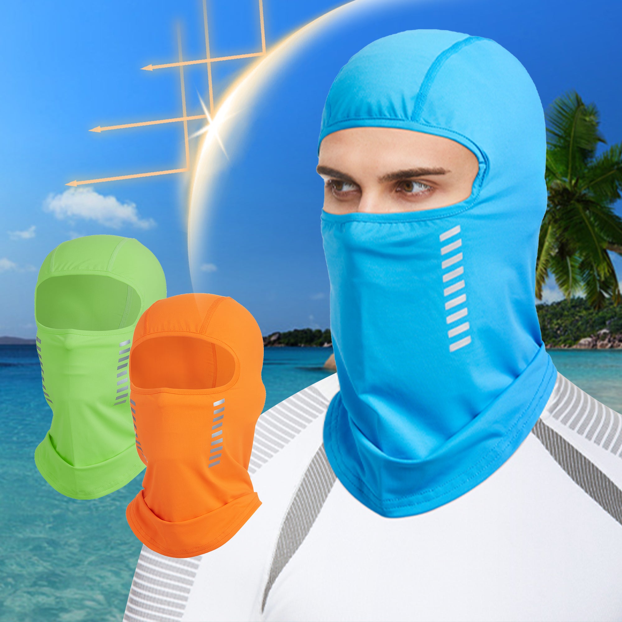Breathable Full Face Balaclava for Men Quick Drying Neck Cover