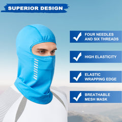 Breathable Full Face Balaclava for Men Quick Drying Neck Cover