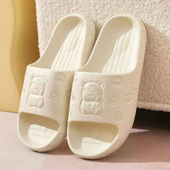 Men's Platform Slides Open Toe Slippers Anti-skid