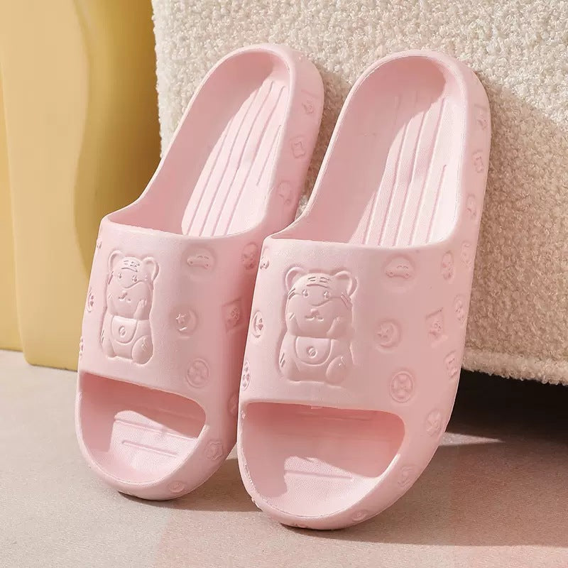 Men's Platform Slides Open Toe Slippers Anti-skid