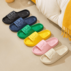 Men's Platform Slides Open Toe Slippers Anti-skid
