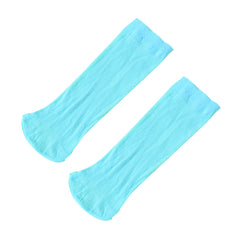 3pcs Kids Candy Thin Short Tube Socks, Striped Girls' Stocking for Spring Summer